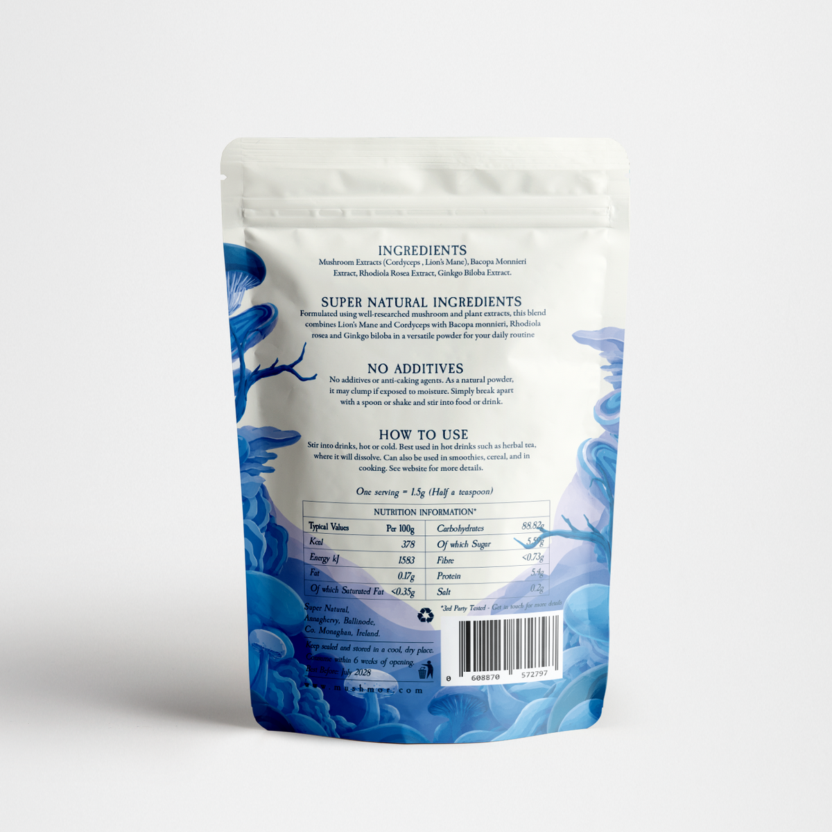 Super Natural Focus - Mushroom Extract & Botanical Blend 45g