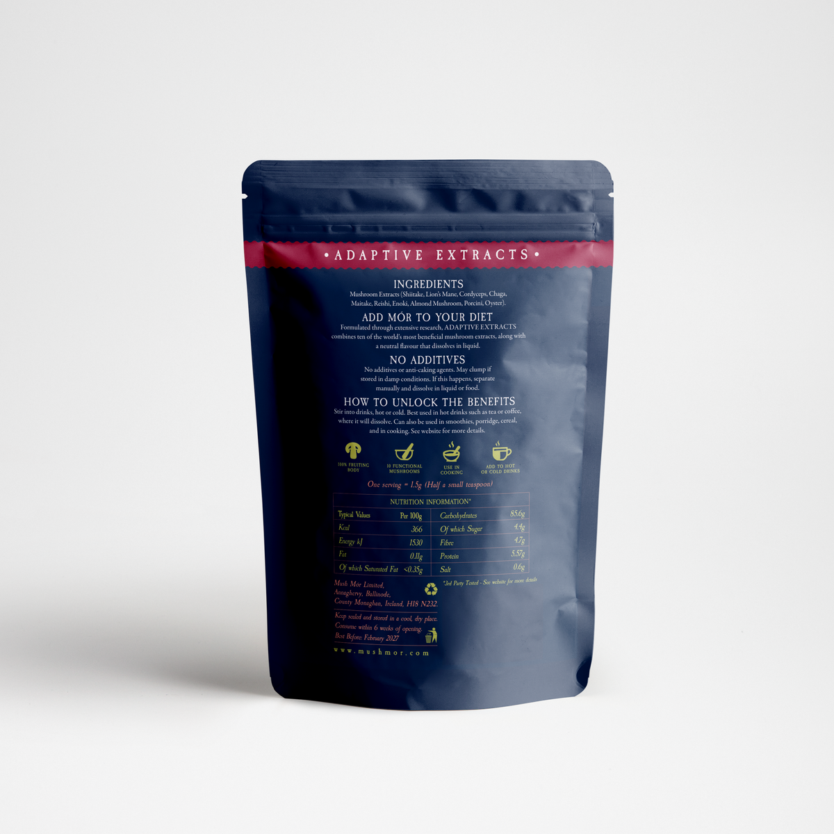 Adaptive Extracts Mushroom Powder 45g